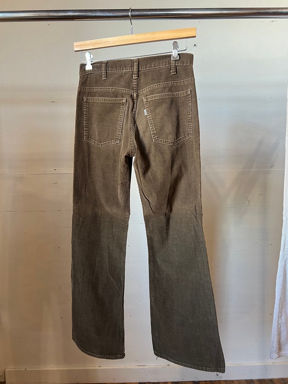 30" Waist, 1970s Brown Levis Corduroy Pants, Vint… - image 3