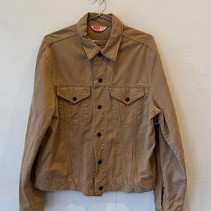 Vintage Levi's Two Pocket White Tab Cotton Brown Button Up Jacket XL