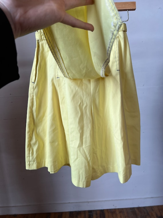 28” Waist, 1970s Yellow Skort, Shorts Skirts - image 5