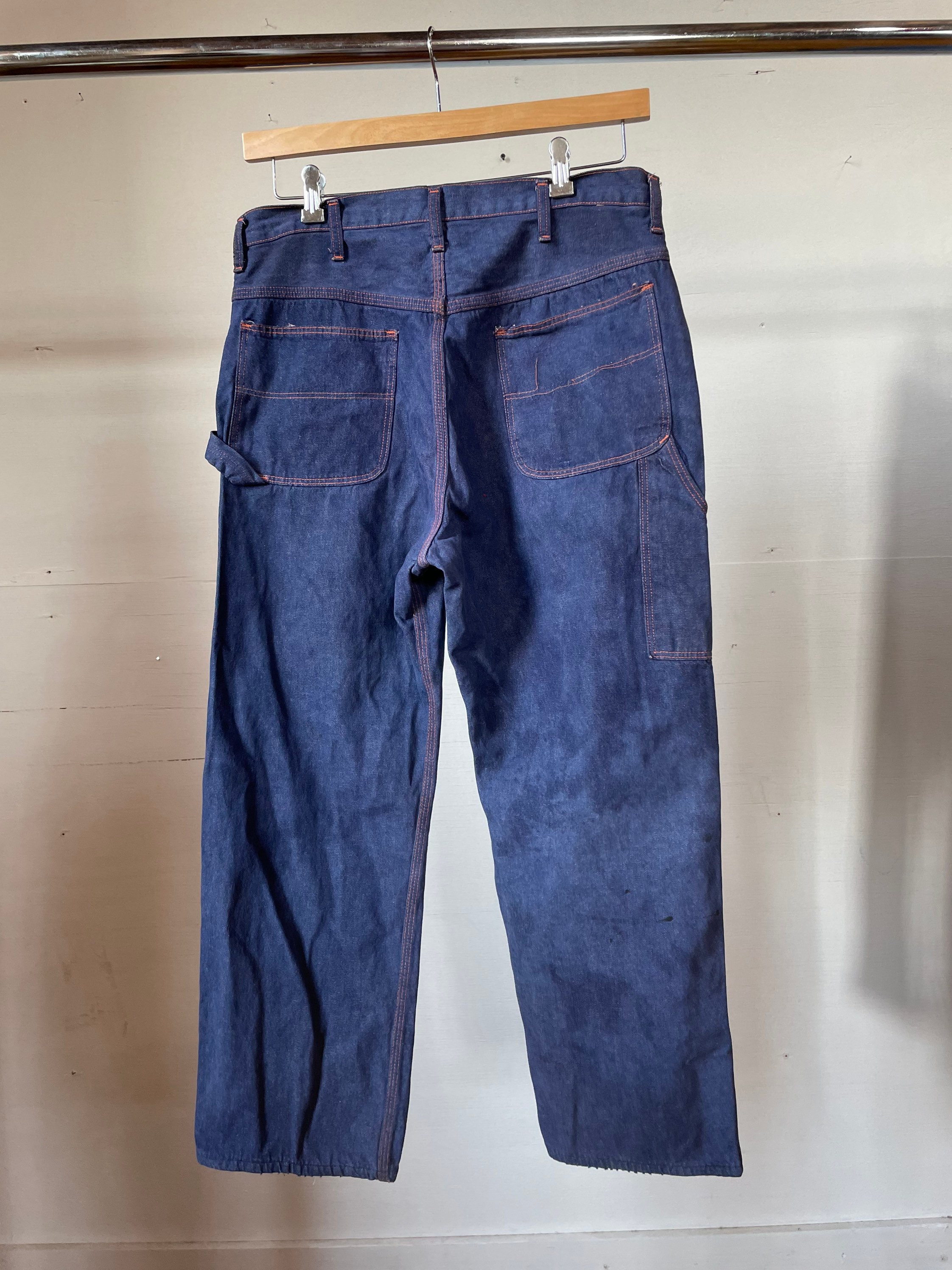 Buy 34 Waist / 1960s 1970s Big Mac Carpenter Jeans / Dark Wash