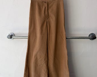 Pantalon évasé en velours côtelé marron Sears vintage années 70, taille 28 x 32