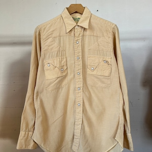 Sm Med / 1950s Western Shirt / CRAZY POCKET / Pearl Snap / Beau Brummel - E