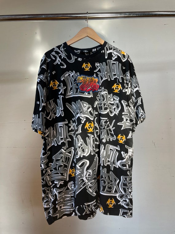 XL / 1990s All Over Print Jester T-shirt / No Boundaries 