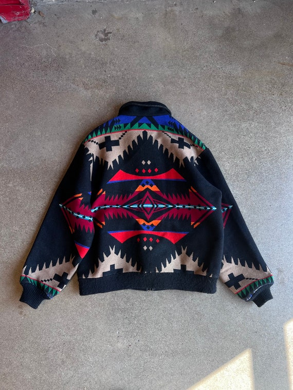 Vintage 1980s 1990s Pendleton Wool Aztec Jacket, … - image 5