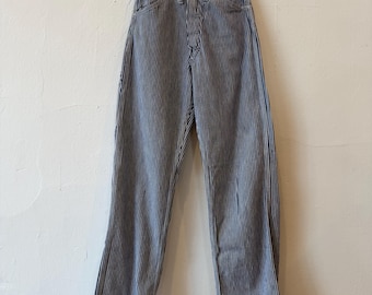 25 Waist, Vintage 1970s 1960s Striped Dee Cee Jeans, Cotton