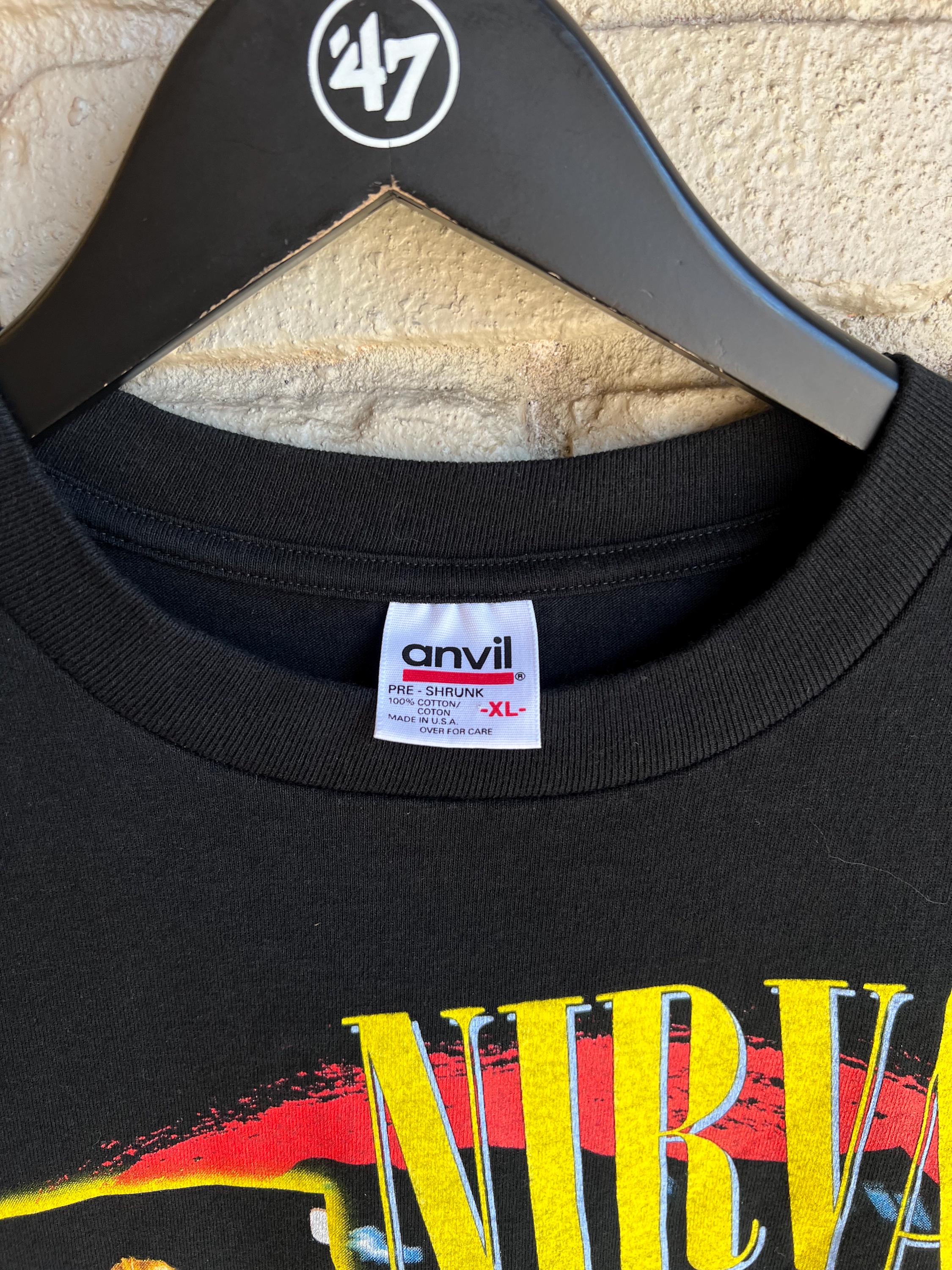 Vintage 90s NIRVANA tシャツ Original Nirvana Sliver 90s vintage shirt - XL - Giant Brand
