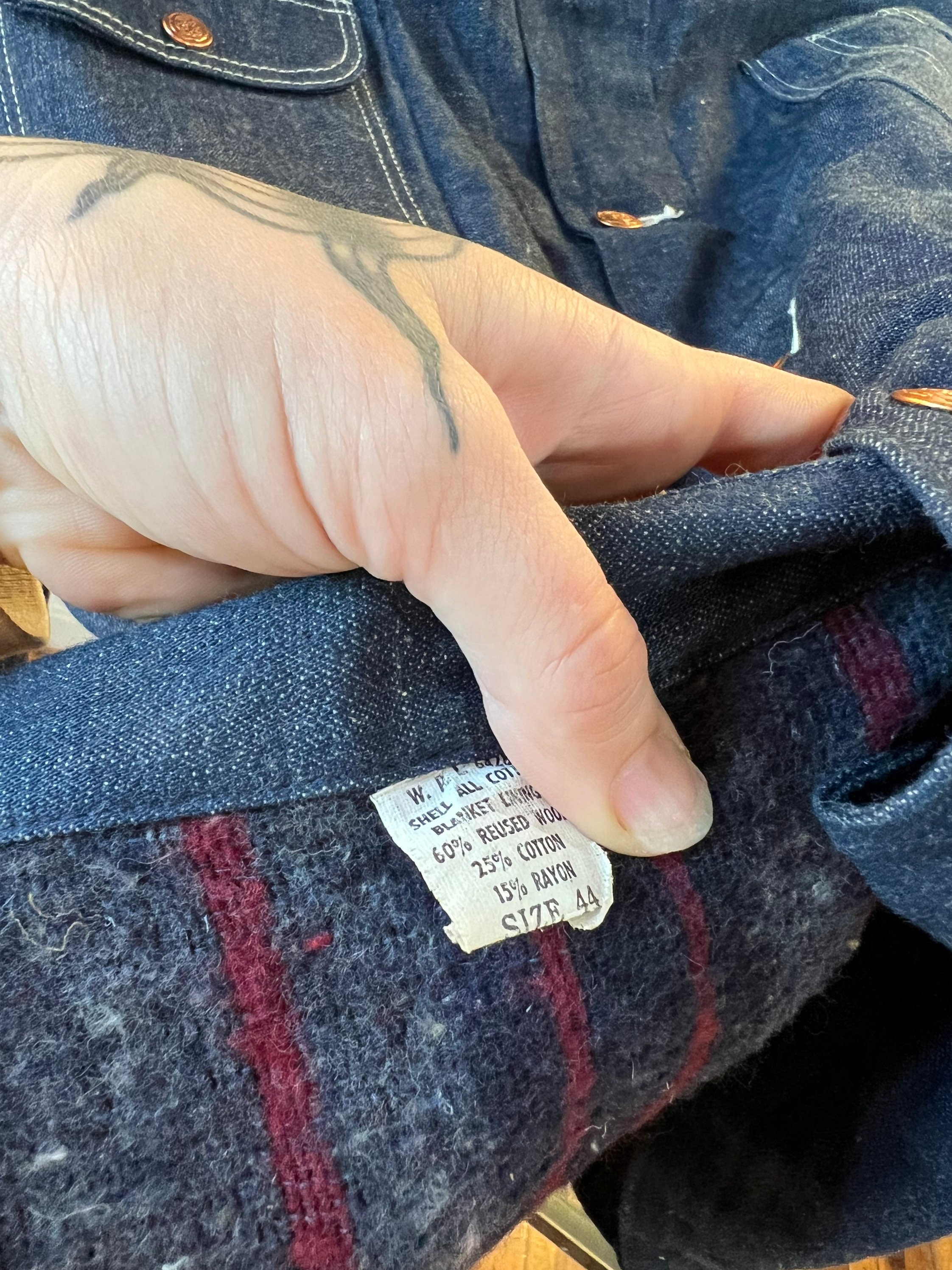 XL XXL / 1960s Deadstock Blue Bell Chore Jacket / Workwear