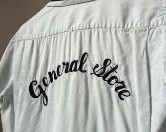 PENNEY’S TOWNCRAFT 50’s Vintage shirt Vintage 50s Penneys Towncraft Loop Collar Button Up Shirt