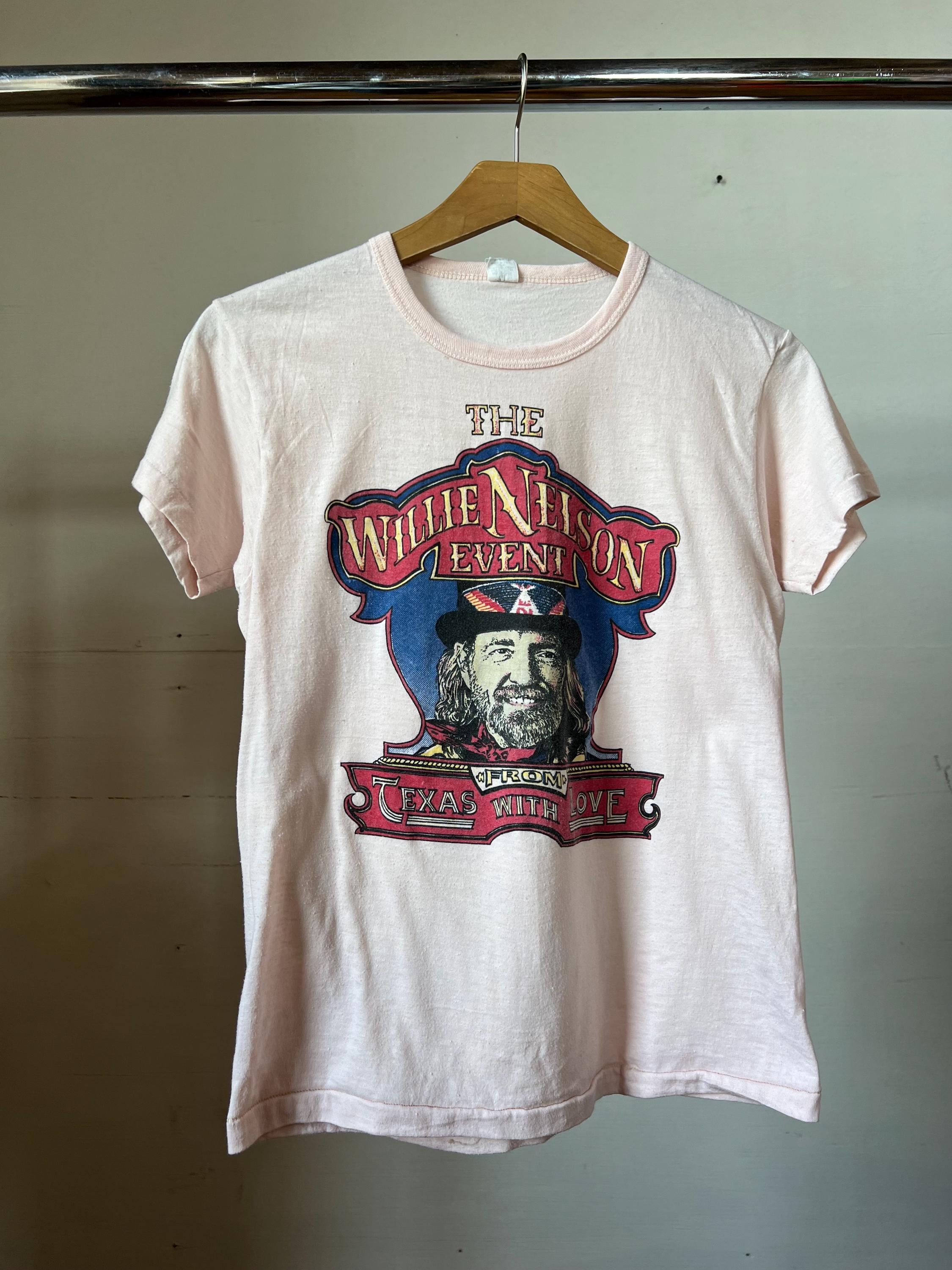 Small, Vintage 1980s Willie Nelson T-shirt, From Texas With