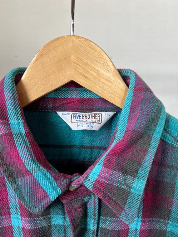 XL, Vintage 1990s Five Brothers Colorful Heavy Cotton