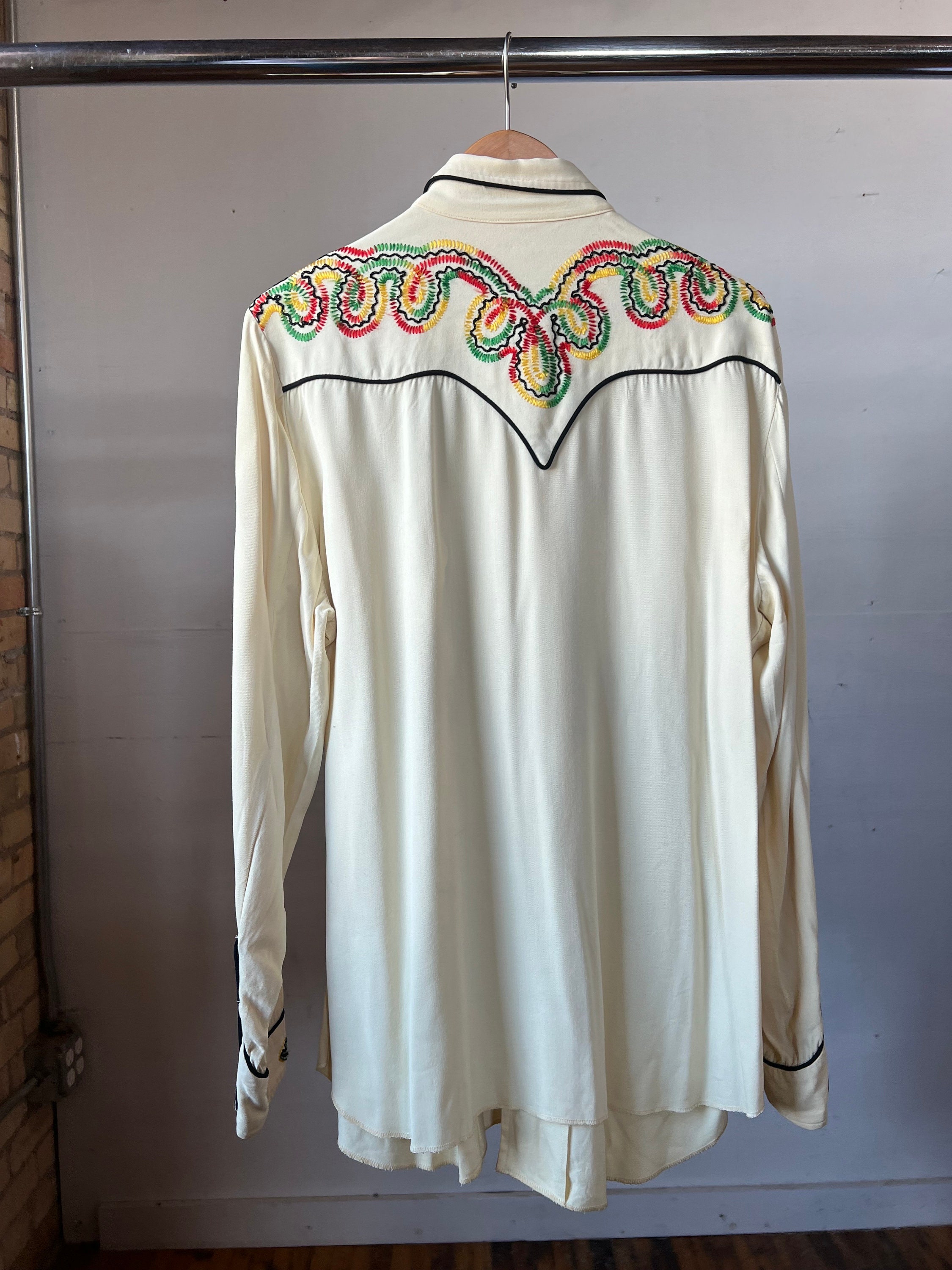 トップス SILK RAYON WESTERN SHIRT Zimmermann Ascension Silk Western Shirt | Saks Fifth Avenue
