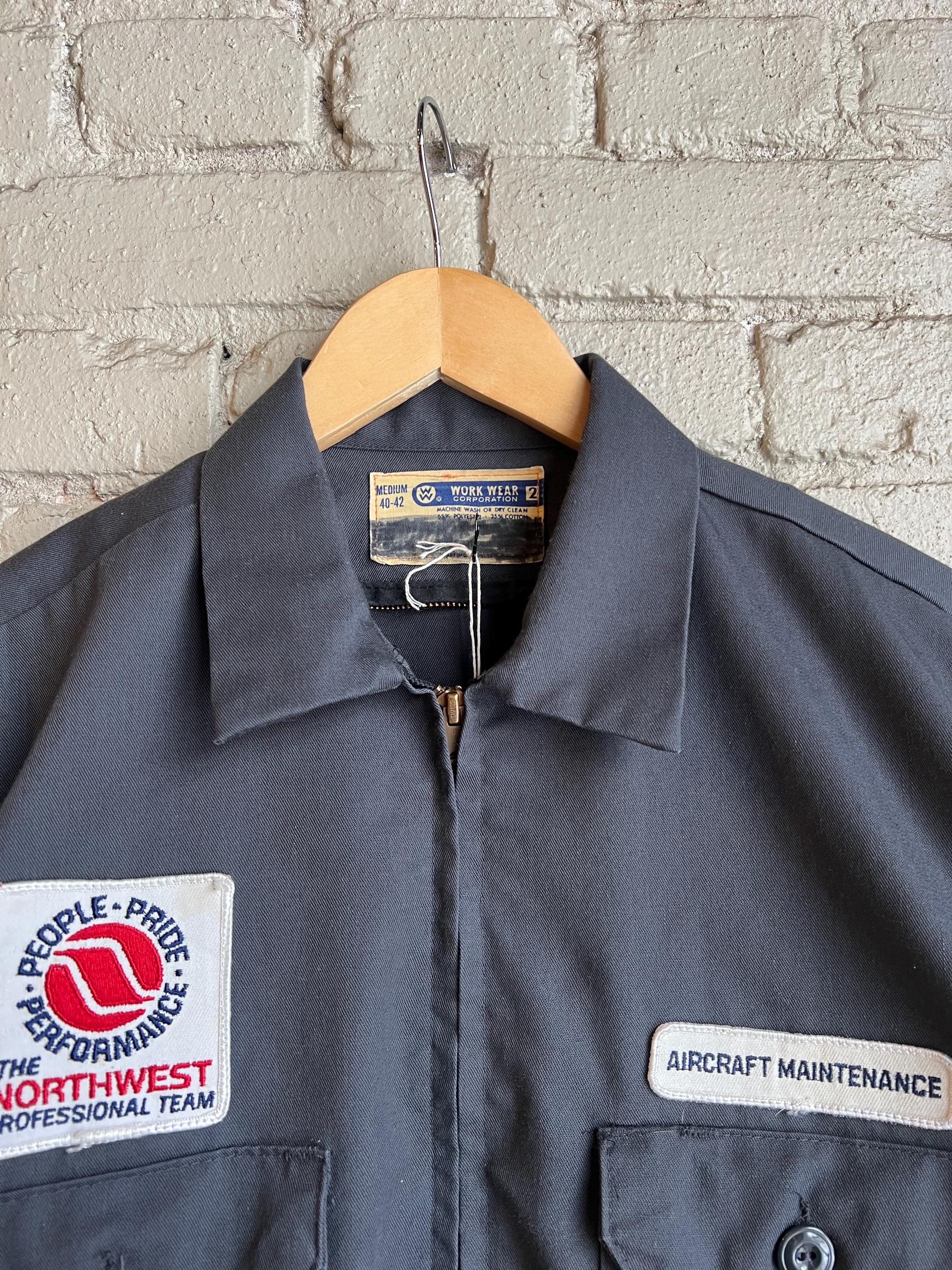 Medium, Vintage 1970s Aircraft Maintenance Work Jacket, Grey - Etsy