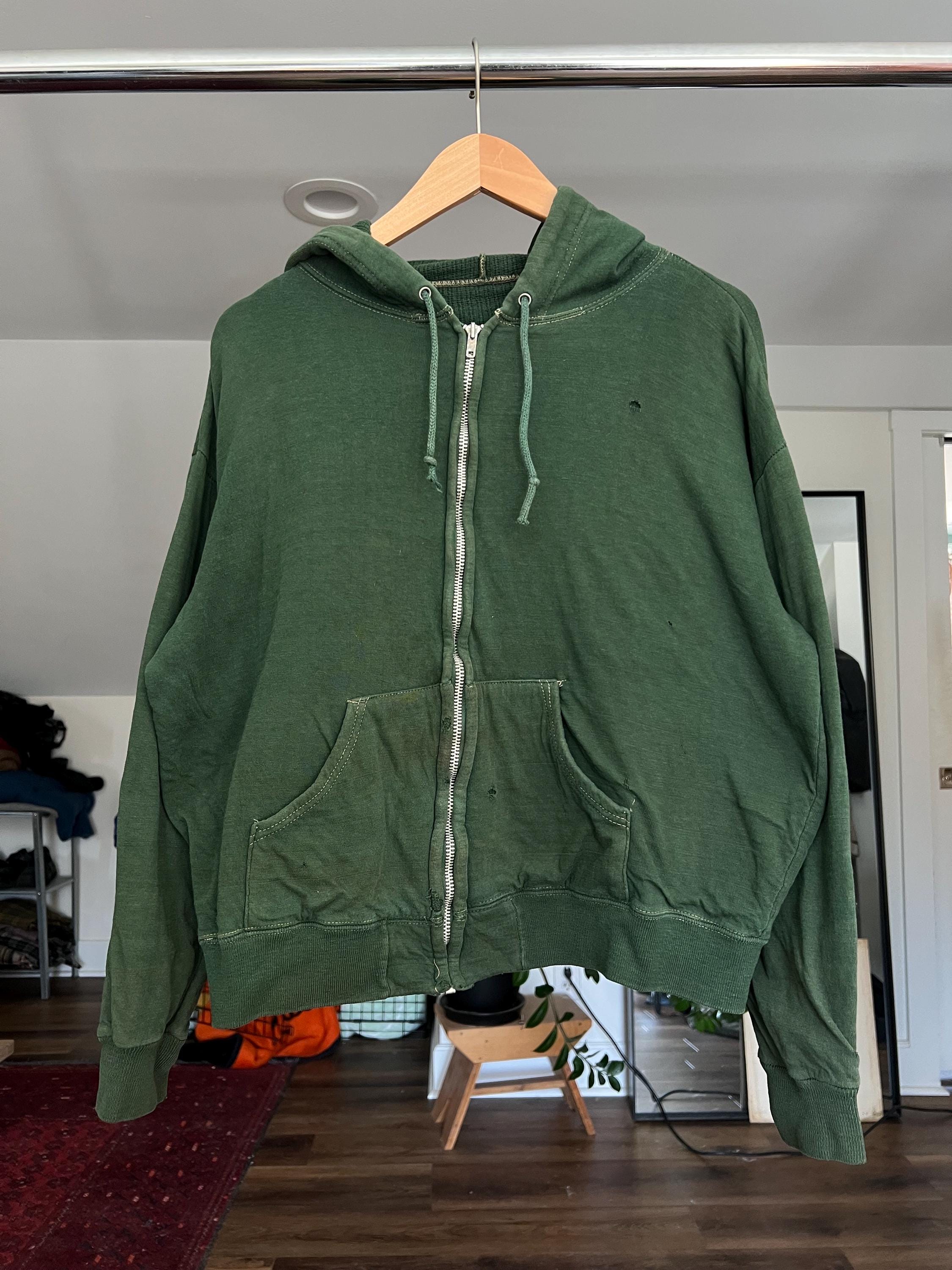 Vintage Zip up Hoodie Waffle Lined - Etsy