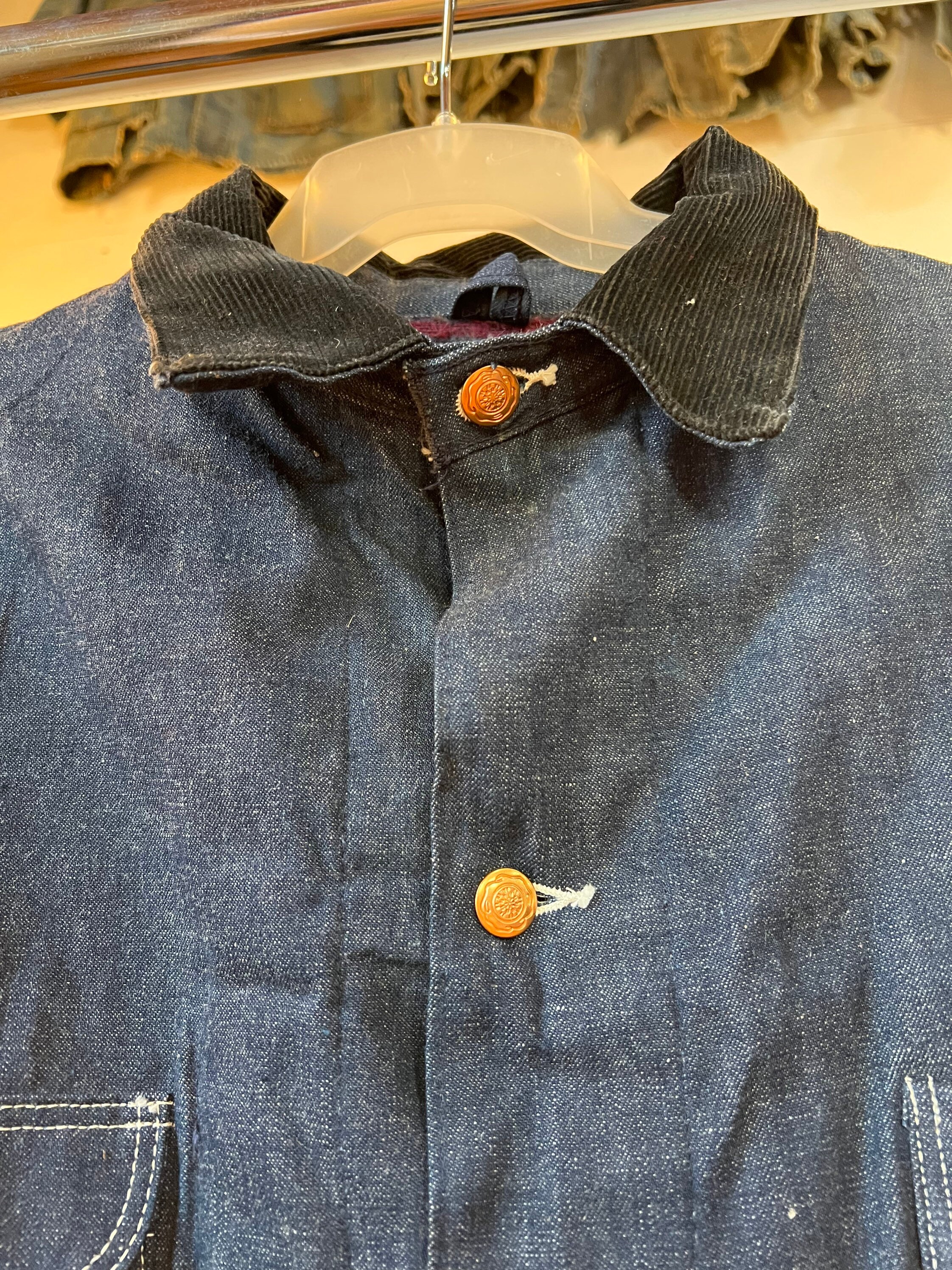 60s Vintage✳DEADSTOCK【BLUE BELL】W34イギリス製 XL XXL / 1960s Deadstock Blue Bell Chore Jacket / Workwear