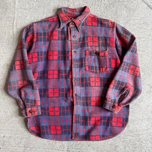 M L, 1960s Champion Heavy Weight Flannel, Cotton, Chunky - Etsy