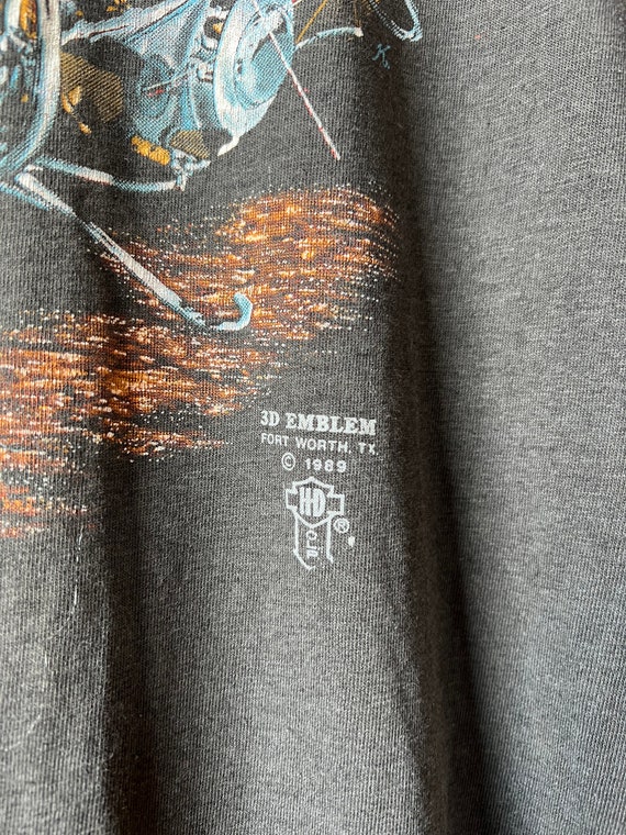 Med Large, 1980s Harley Davidson 3D Emblem T-shirt, Motorcycle, P