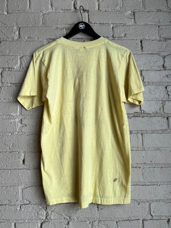 Medium, 1980s Raisin Hell T-shirt, Yellow, Missis… - image 4