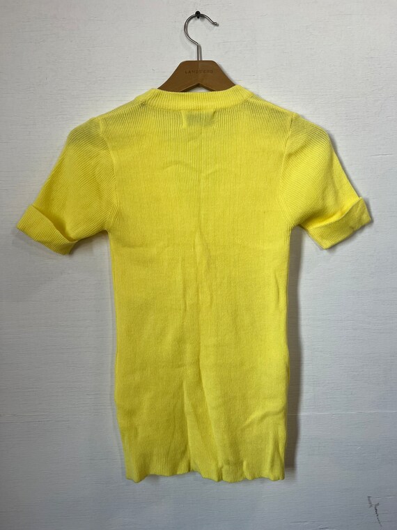 Sm, 1970s Knit Cardigan Short Sleeve, Summer, Cut… - image 4