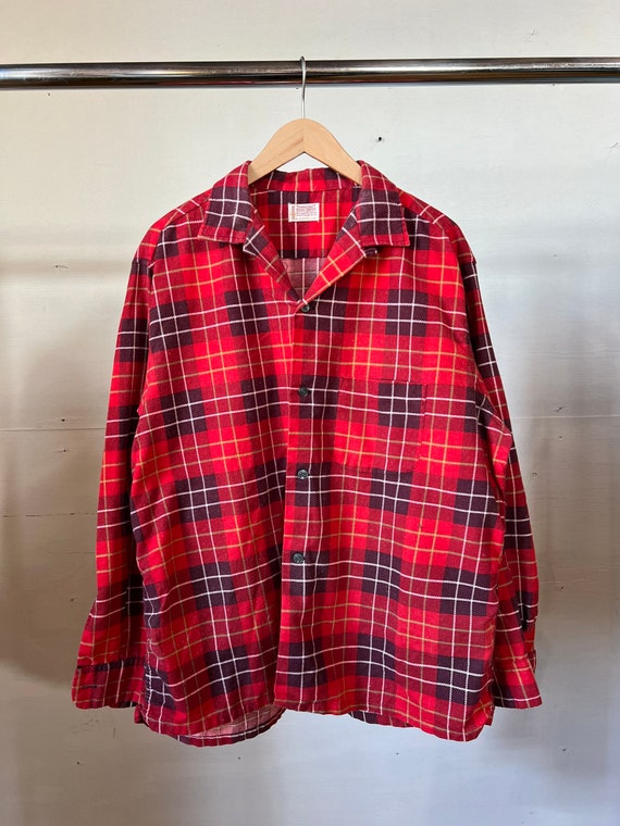 XL XXL, 1950s 1960s Penneys Red Flannel, Loop Coll