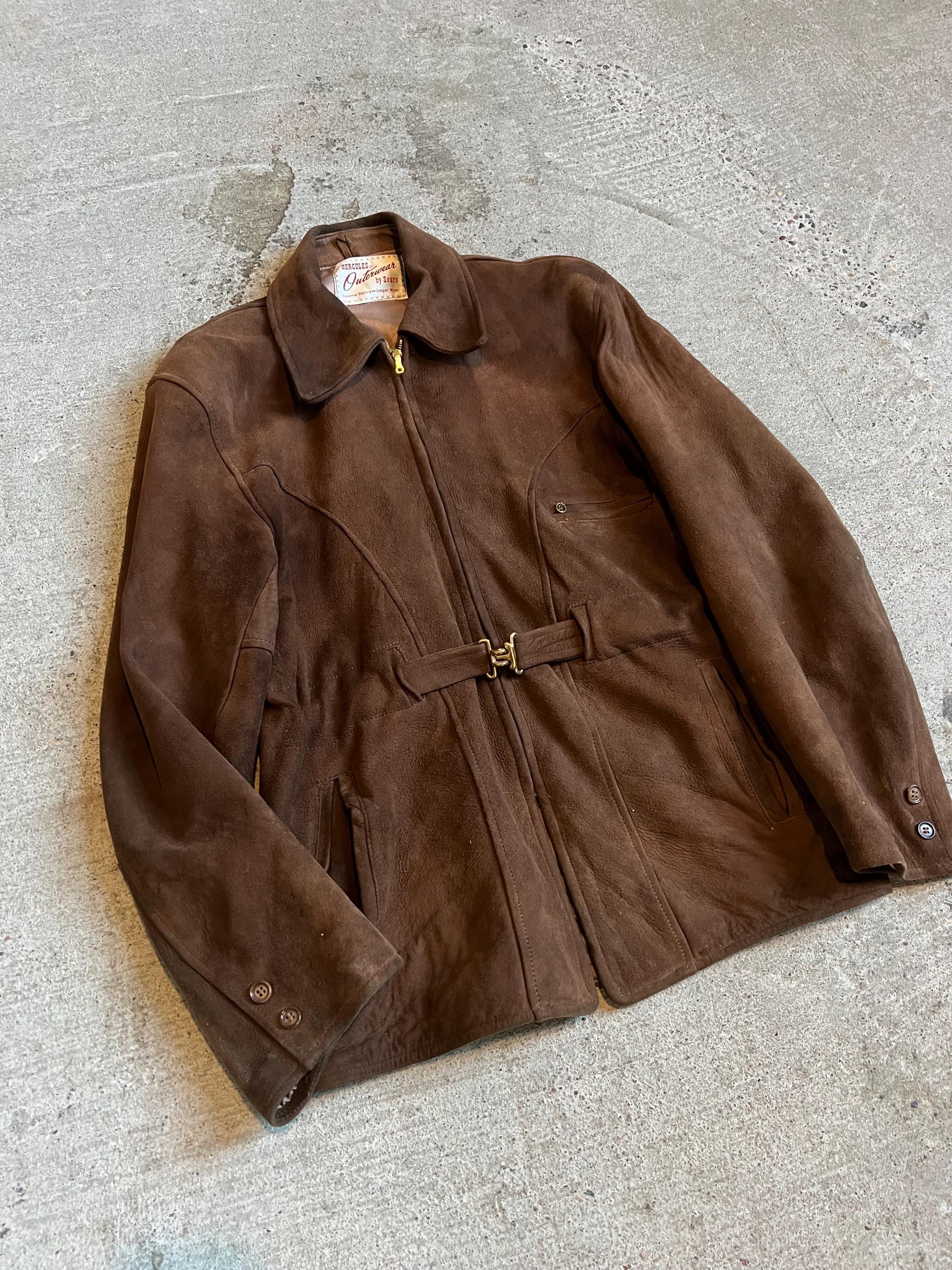 Sears Leather Jacket - Etsy Sears Leather Jacket - Etsy