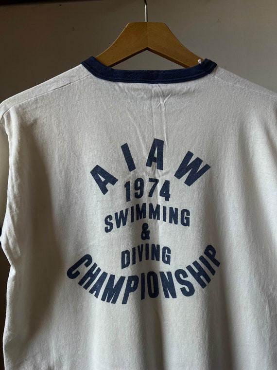 Med, 1970s Penn State Swimming Champion 1970s T-s… - image 4