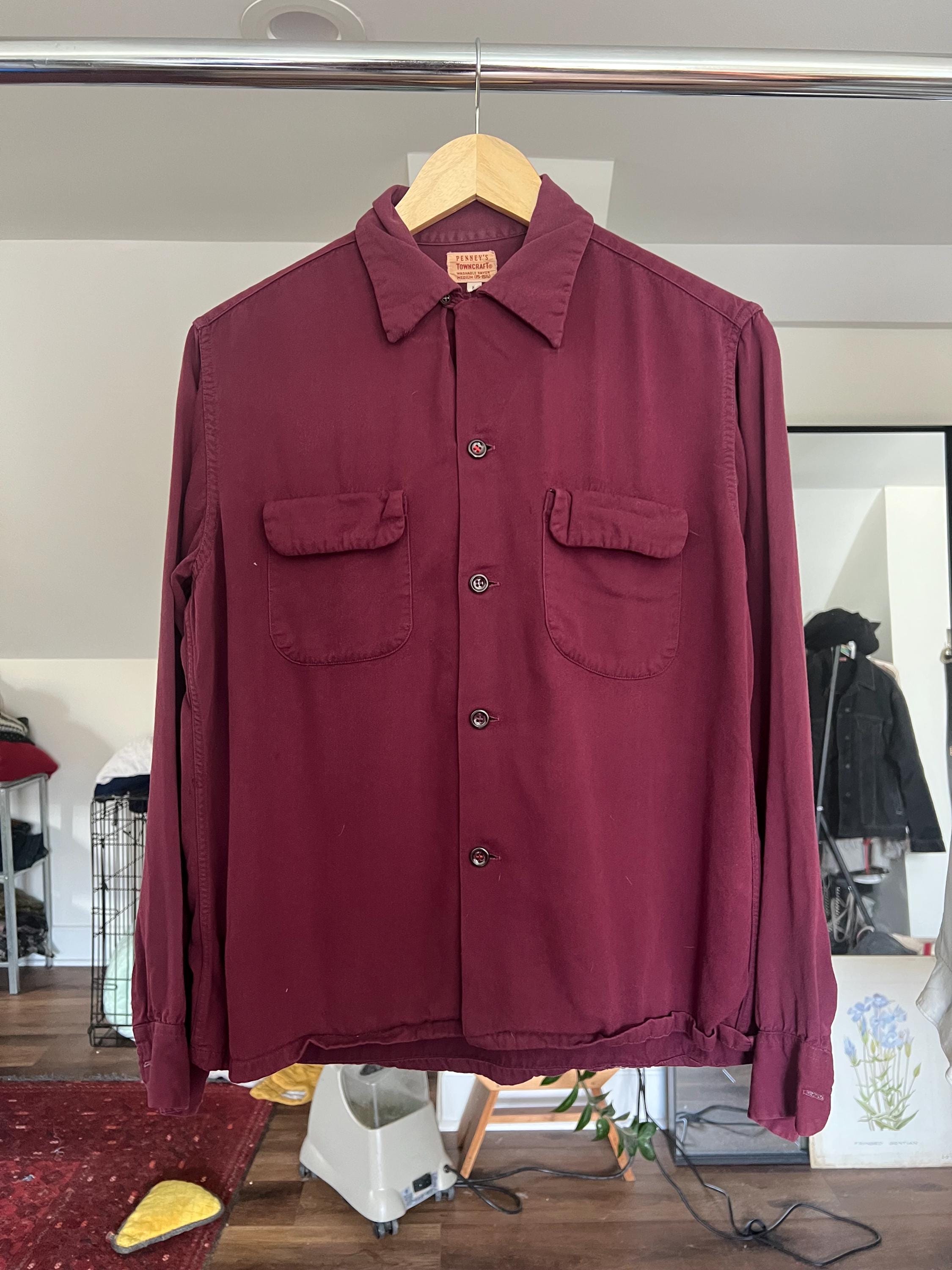Vintage Rayon Shirt 1950s - Etsy Vintage Rayon Shirt 1950s - Etsy