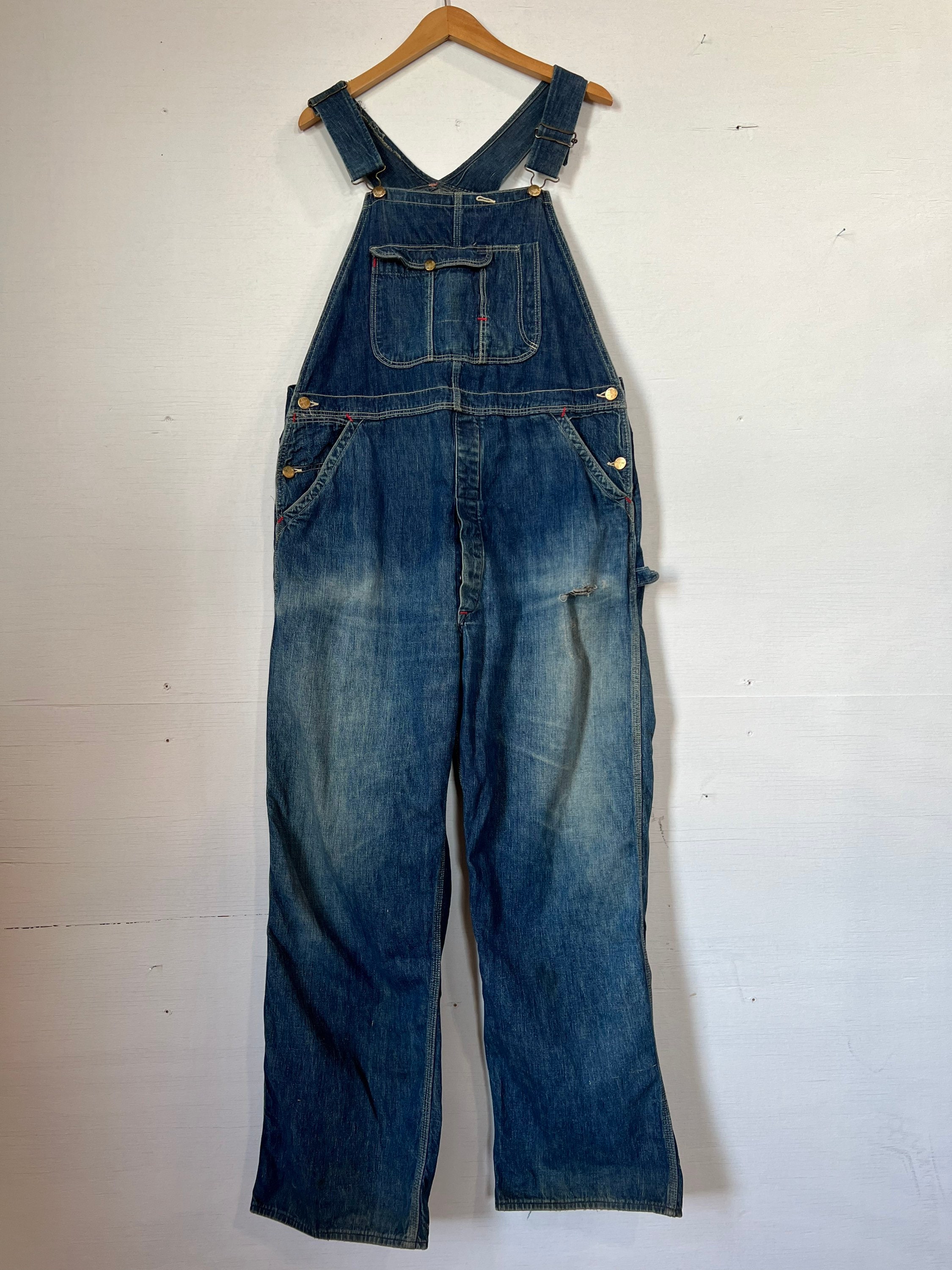 50's〜70’s SANFORIZED Denim Overall 50's〜70's SANFORIZED Denim Overall 50's〜70's SANFORIZED