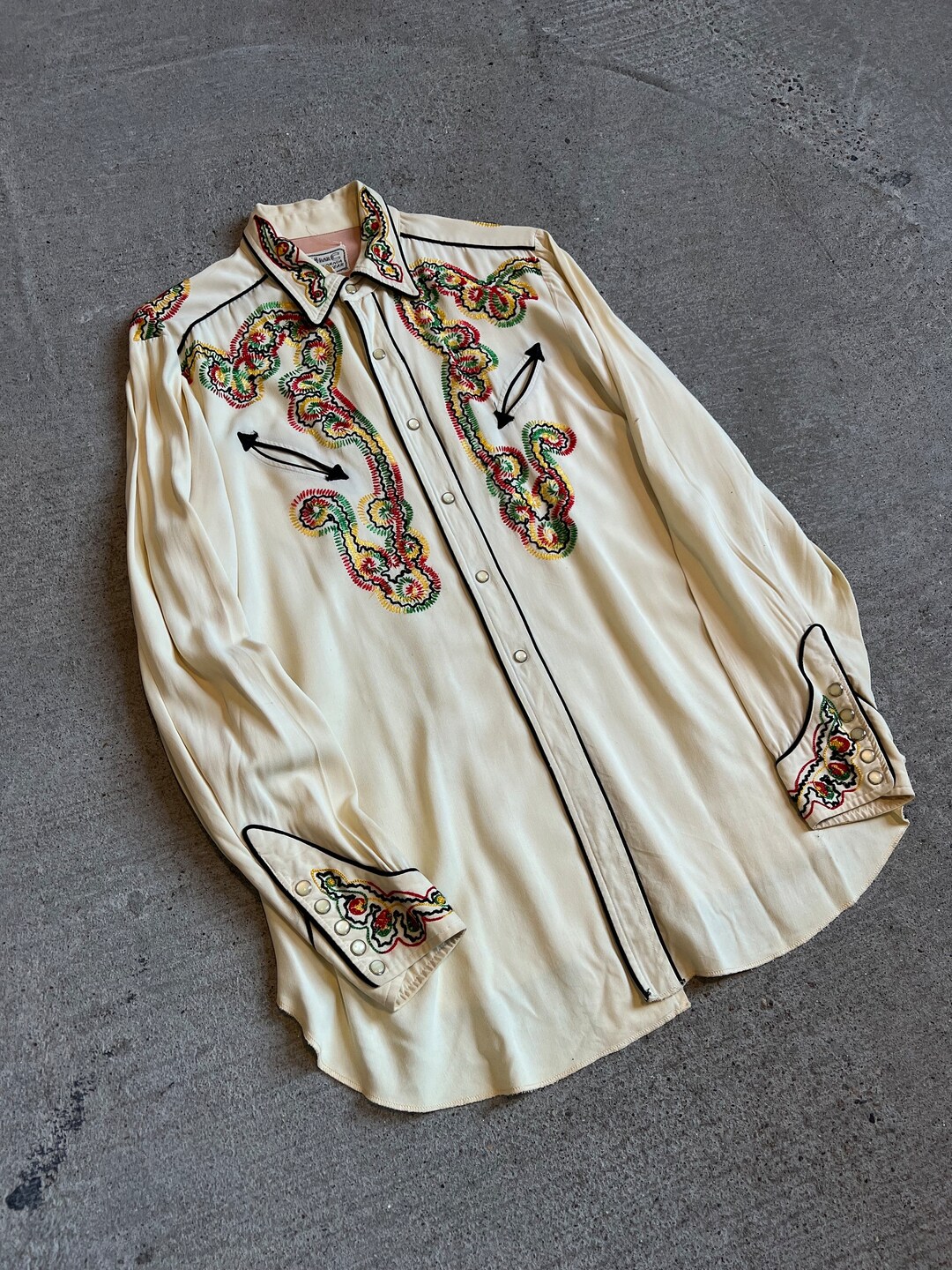 70s Western shirt - Gem
