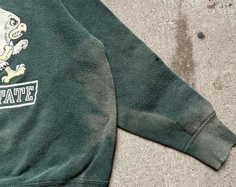 Kids Vintage 1960s Iowa State Color Flock Print Sweatshirt