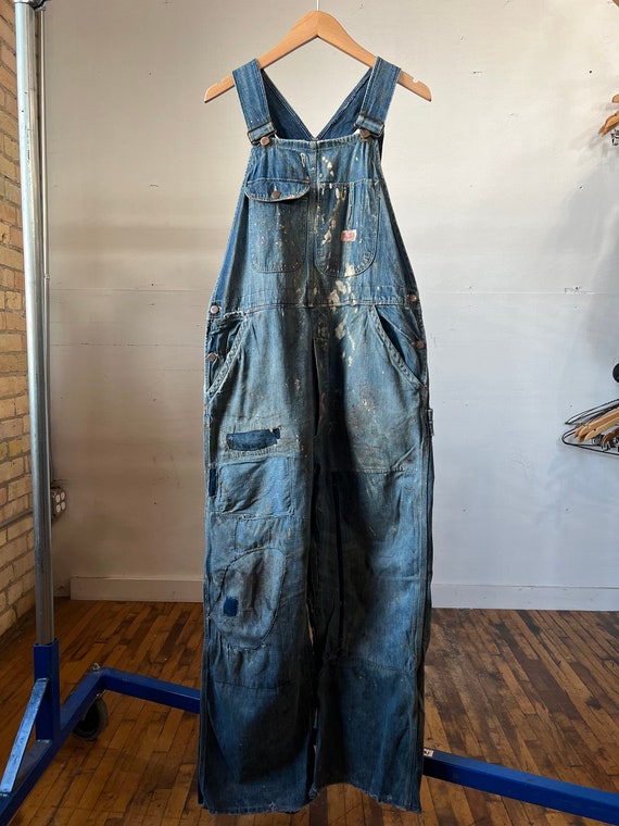 36" Waist, 1930s SUPER Blue Bell Overalls, RARE, W