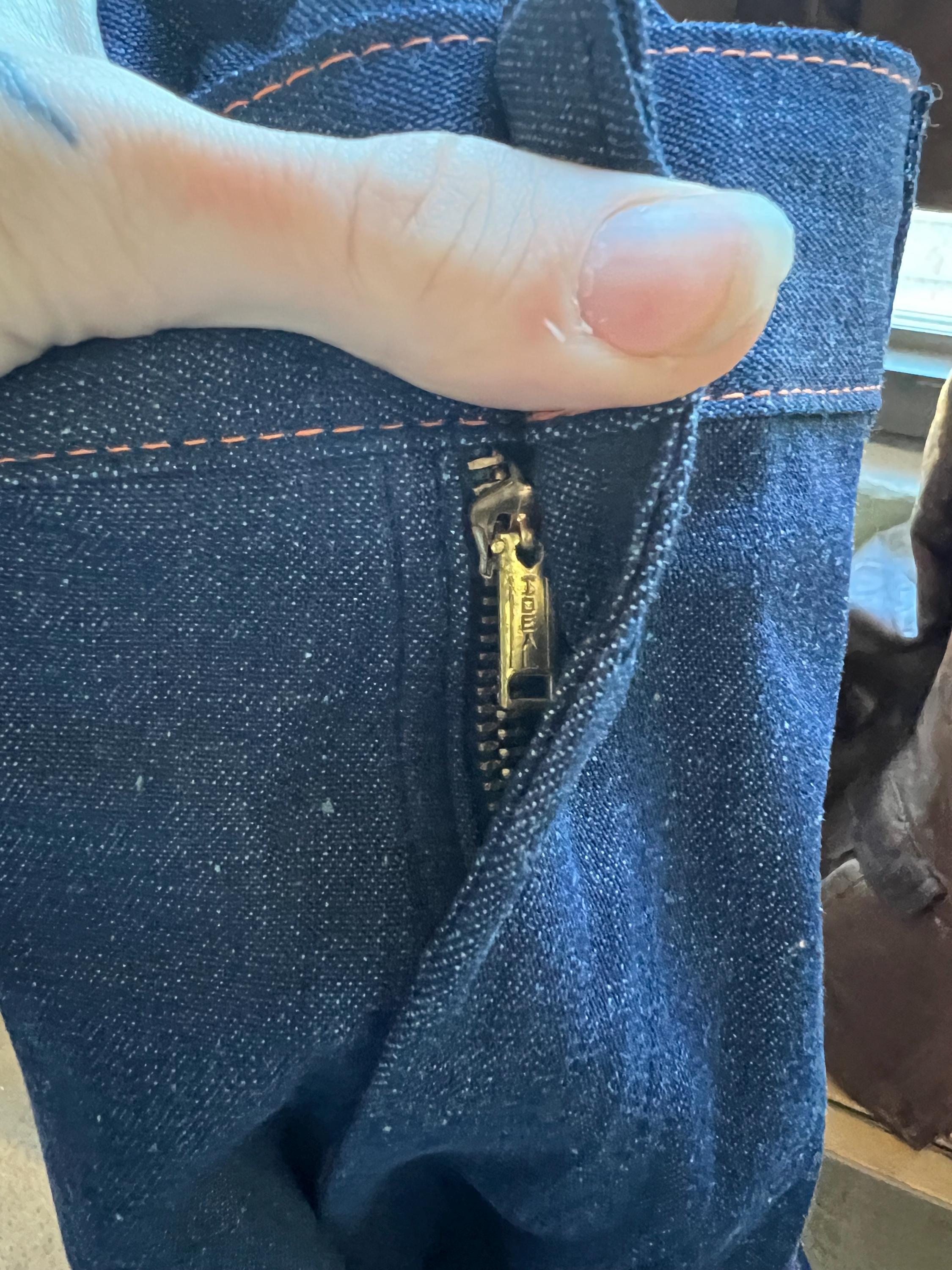 neat コーンミルズ社 DEAD STOCK DENIM NEAT コーンミルズ社デニムトラウザーズ ワイド 44 - メルカリ