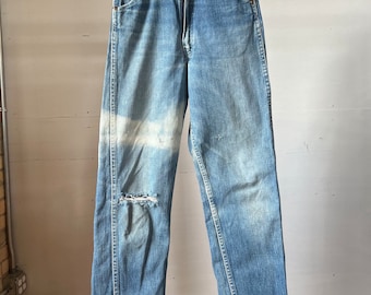 Vintage 1960s/70s Wrangler 24mjz Pleat Zip-front Denim Vintage 1960s/70s Wrangler 24mjz Pleat Zip-front Denim