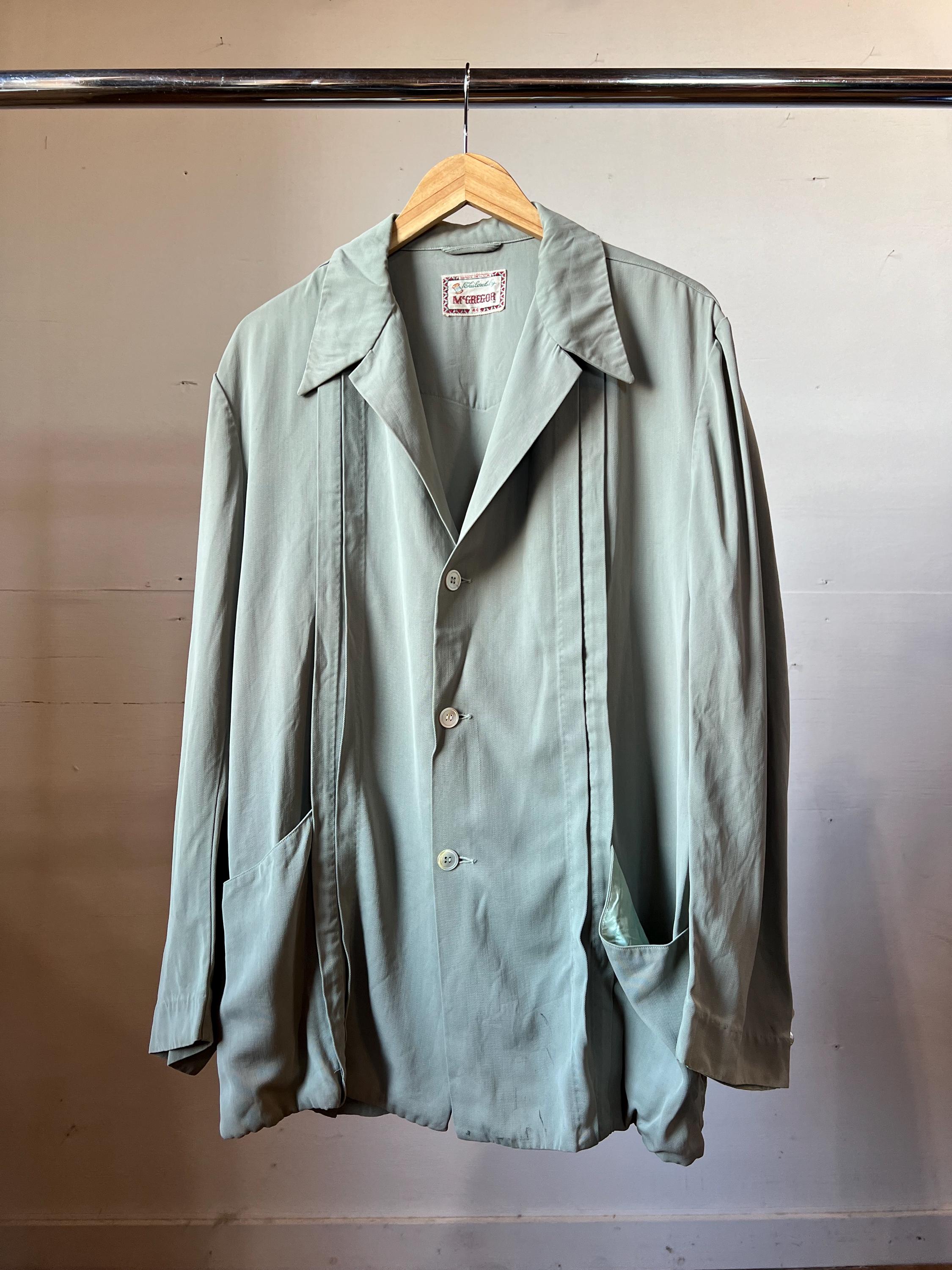 R*V様 50s rayon gabardine jacket McREGOR Vintage 1950s Mcgregor