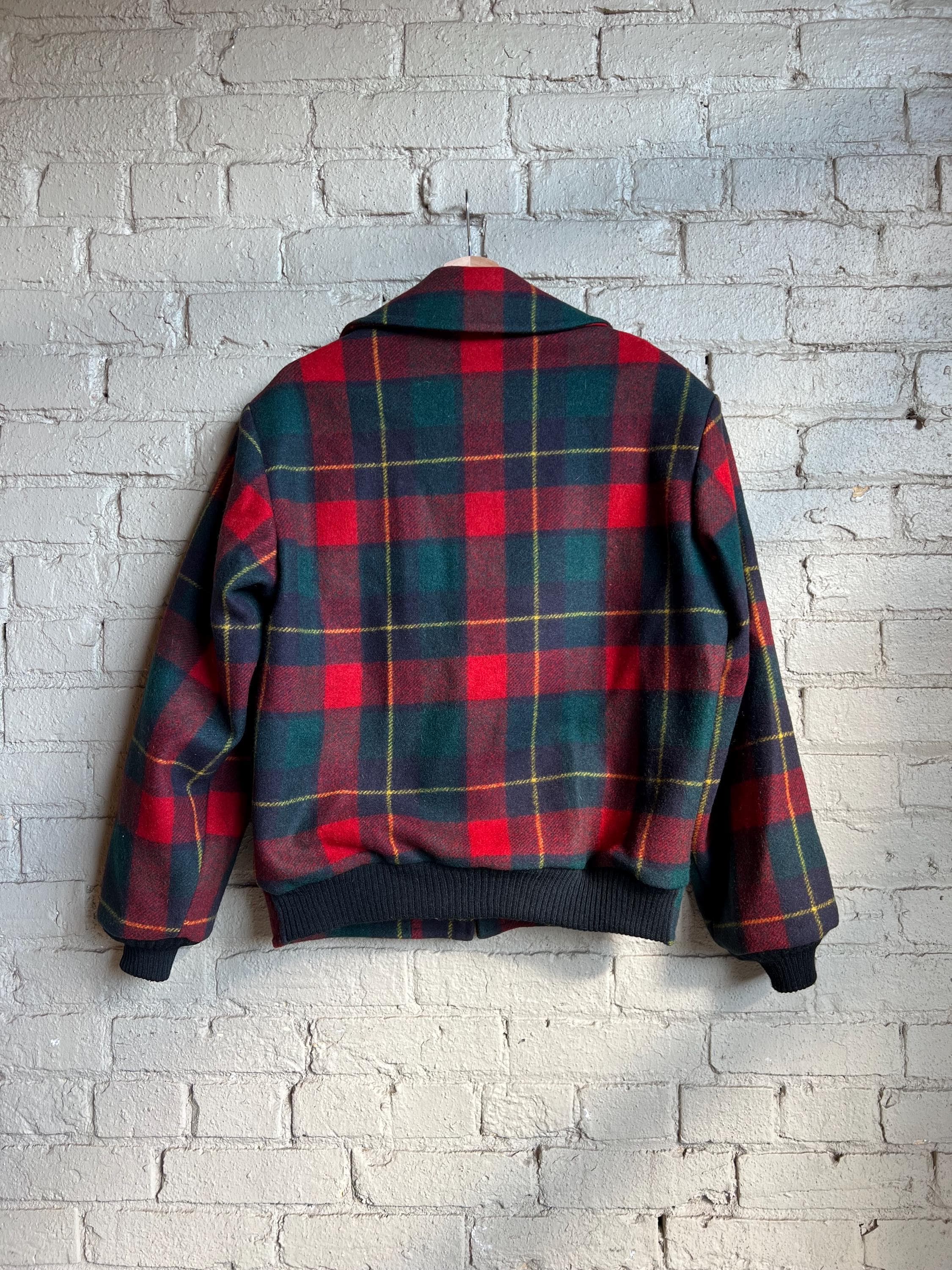 Vintage Pendleton Plaid Zip up Jacket, Wool, Fall Winter - Etsy