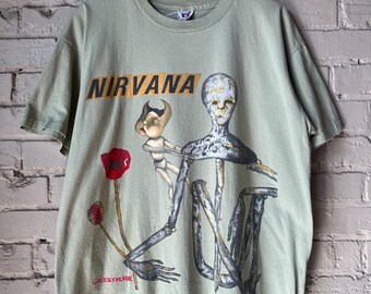 Vintage 00s Nirvana Vestibule Album American Rock Band Grunge Kurt  