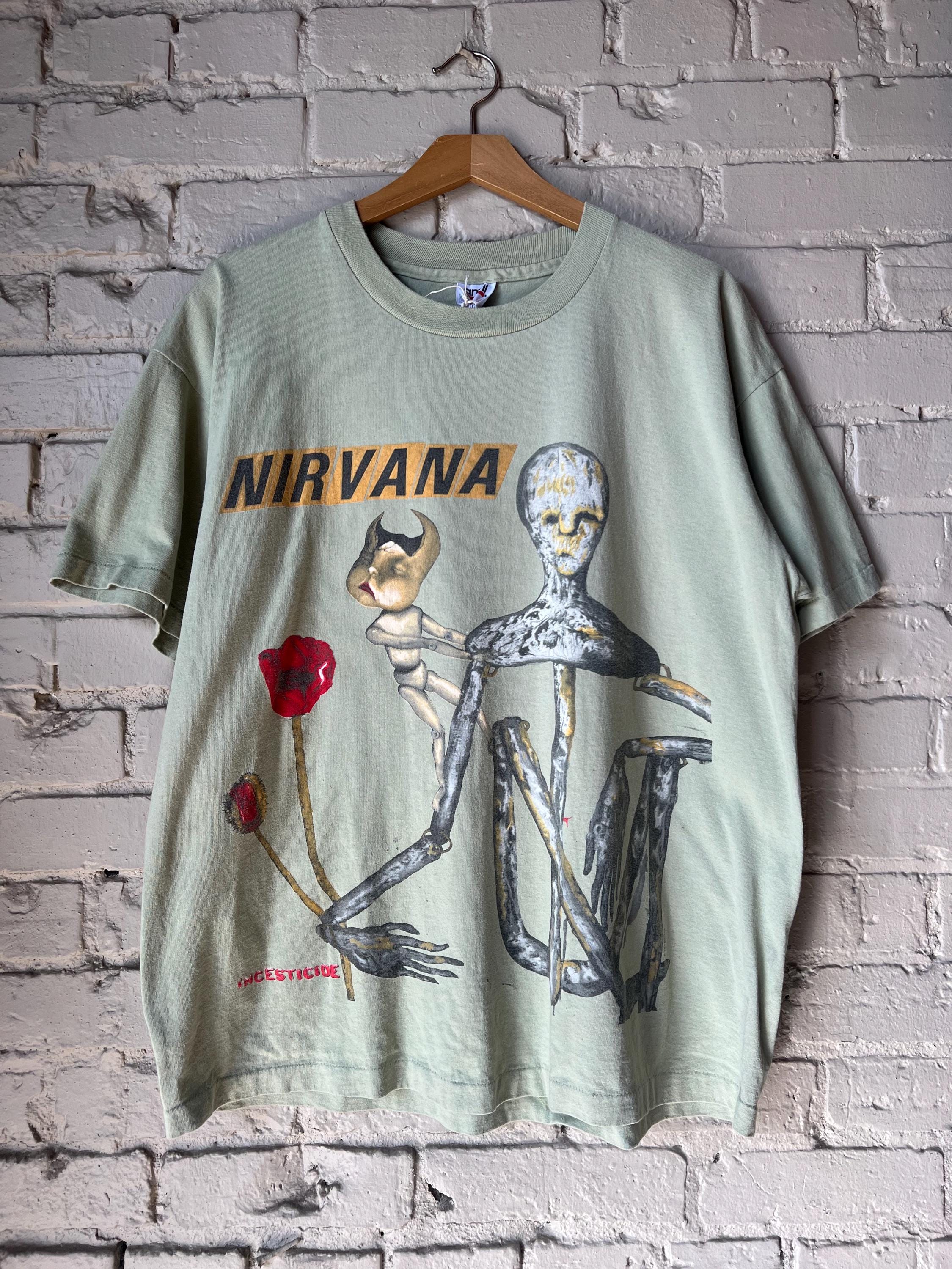 XL, Vintage 90s Nirvana T-shirt, Incesticide Kurt Cobain, Anvil, Rare 1990s - Etsy XL, Vintage 90s Nirvana T-shirt, Incesticide Kurt Cobain, Anvil, Rare 1990s - Etsy