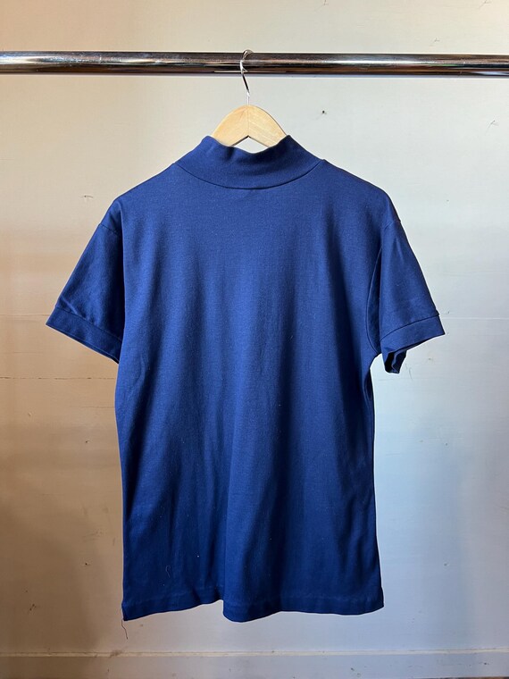 Medium, Vintage 1950s 'thermo-jack' Blue Turtle Neck T-shirt, B - Etsy