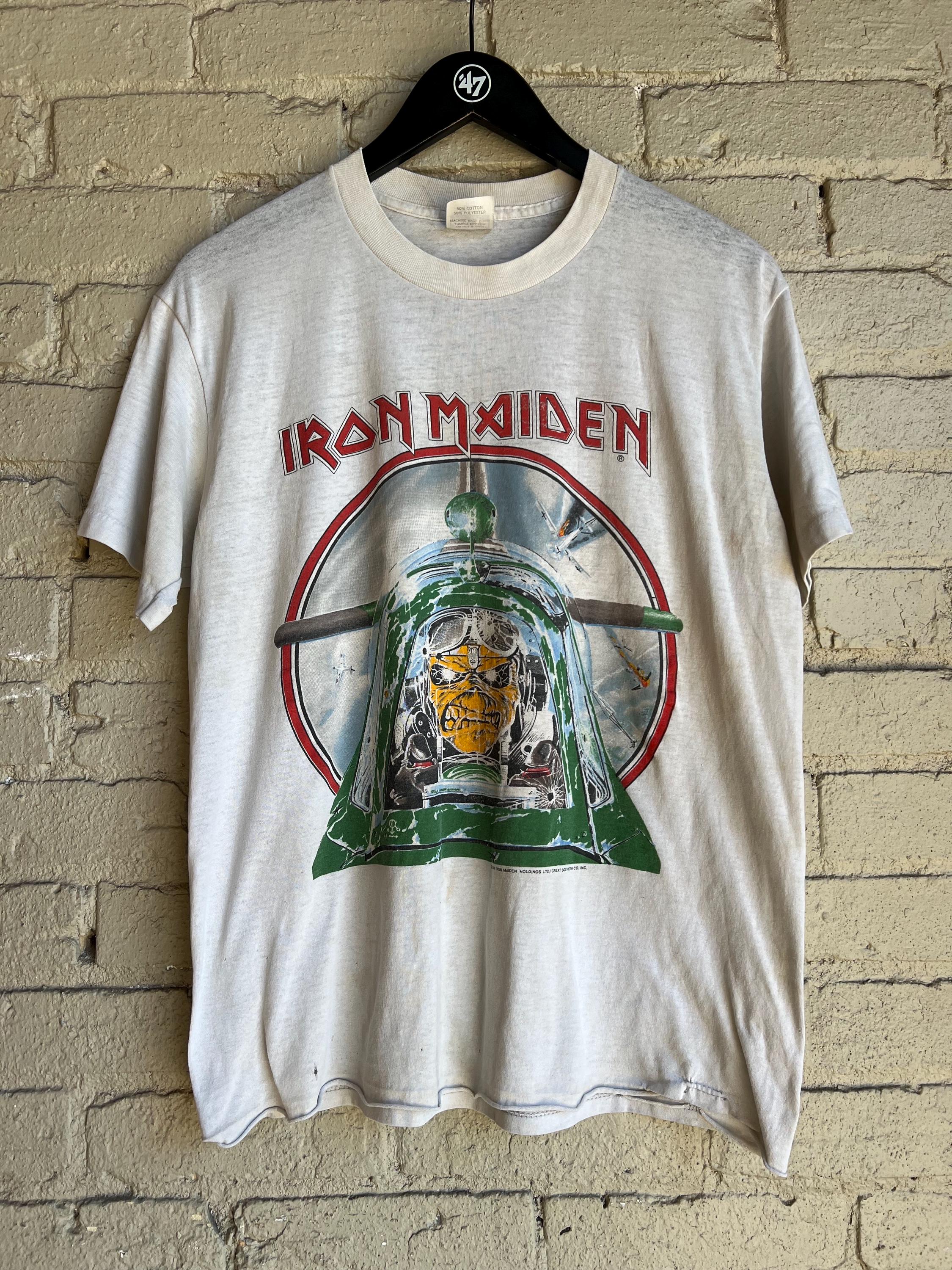 Iron Maiden Vintage Tシャツ Lサイズ VTG 1986 Iron Maiden Vintage Tee T-Shirt Somewhere In Time L