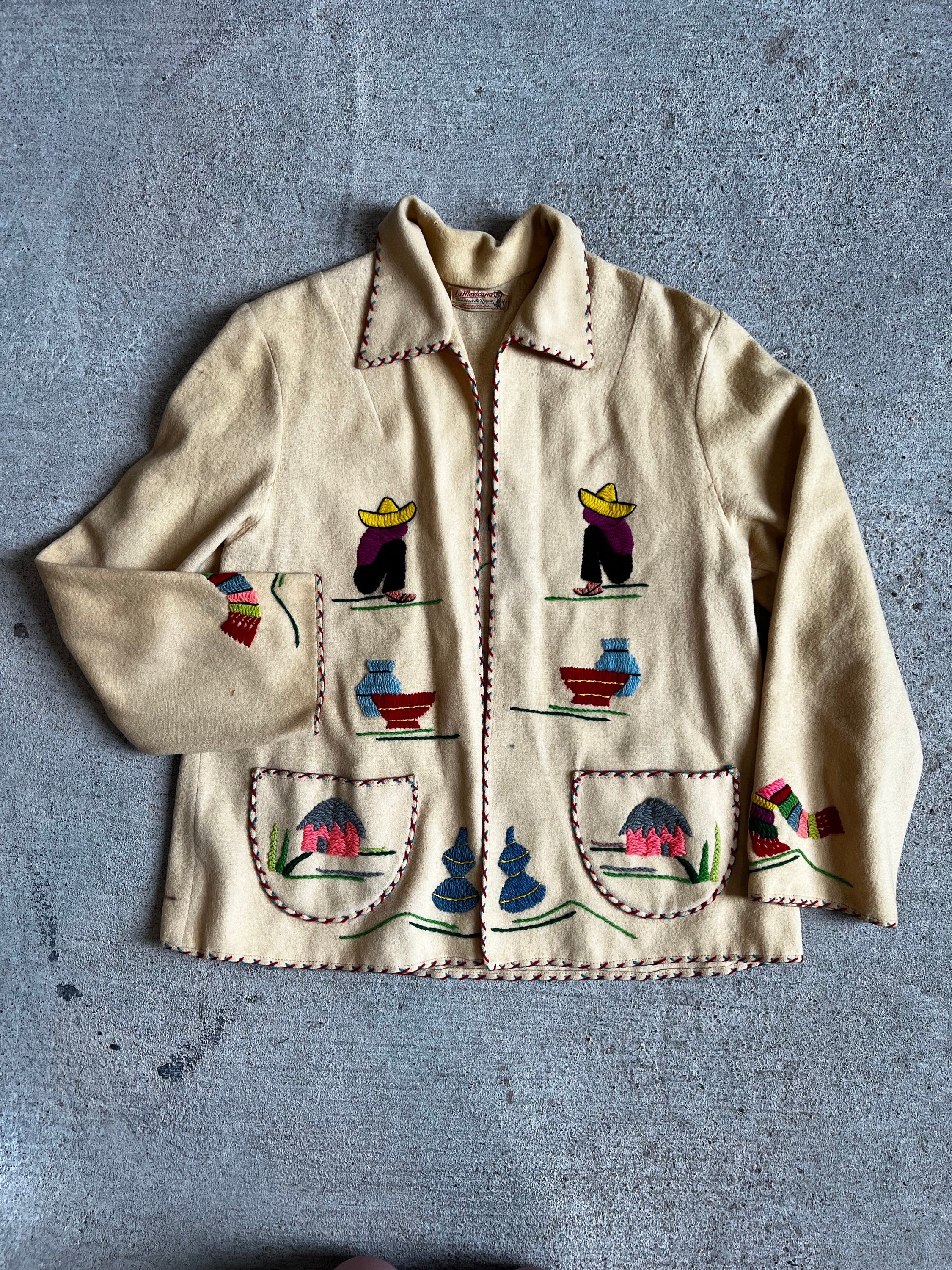 TOWN CRAFT Embroidery Souvenir Jacket-