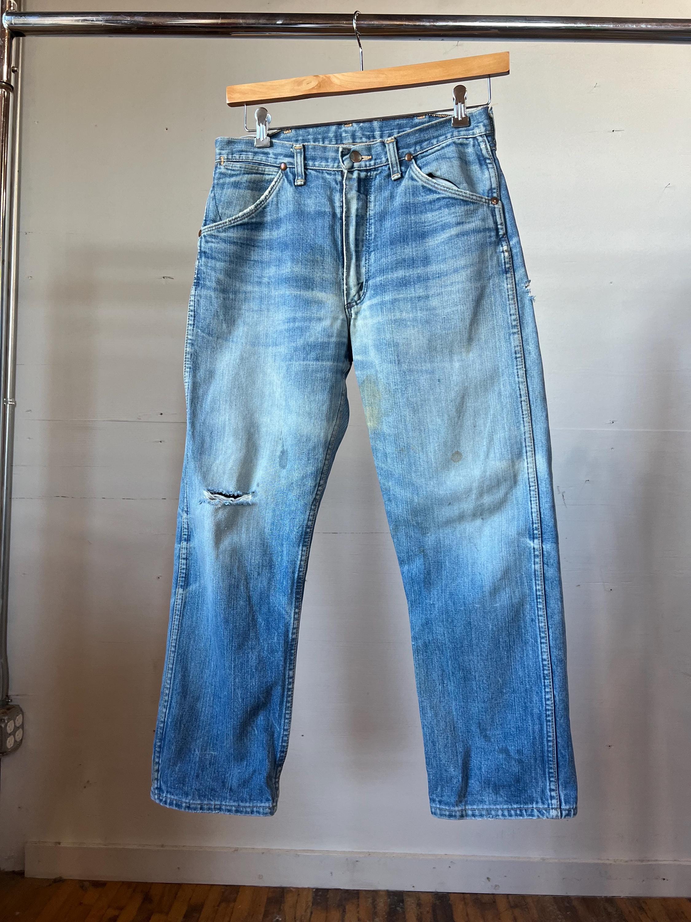 30" Waist, 1970s Wrangler Denim Jeans, Cotton, Workwear, M