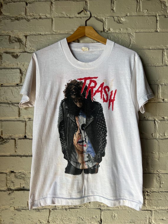 Sm Med, 1980s TRASH Alice Cooper Vintage T-shirt, Single Stitch