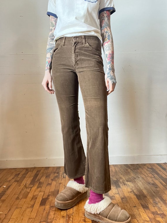 30" Waist, 1970s Brown Levis Corduroy Pants, Vinta