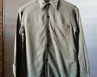 Small, 1940s Single Pocket Work Shirt, Vintage Workwear, F