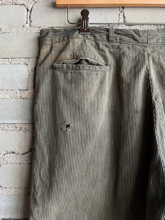 パンツ Early 40s Lee WORK TROUSERS SALT&PEPPER 1940s 50s Salt Pepper Workwear Sanforized Gray Pants XL