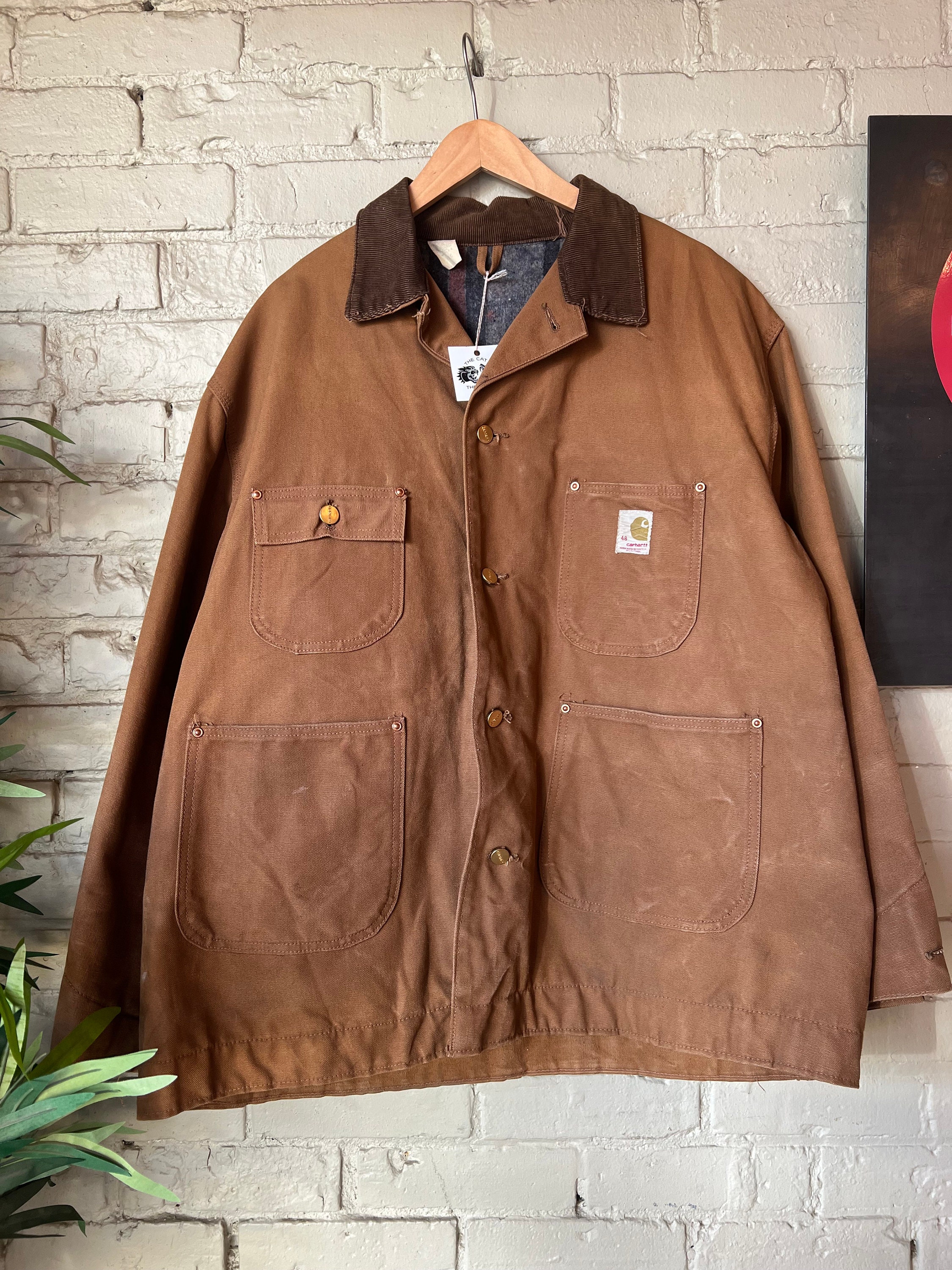 Vintage 1970s Carhartt Chore Jacket - Etsy Vintage 1970s Carhartt Chore Jacket - Etsy
