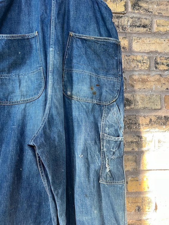 パンツ 40s denim overalls Vintage 1940/50's Blue Gem Lowback Denim Overalls – La