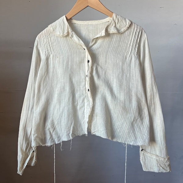 Antique Light Weight Cotton Blouse, As Is, Womens - H