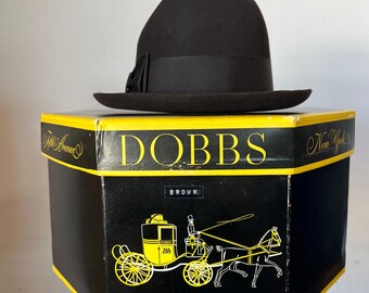 Dobbs 5th Avenue 50's ヴィンテージハット Vintage 1950s Dobbs Fifth Avenue New York Hat Fedora w Box 7