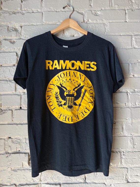 Vintage 1970s 1980s Ramones T-shirt, Punk, Yellow and Black - Etsy