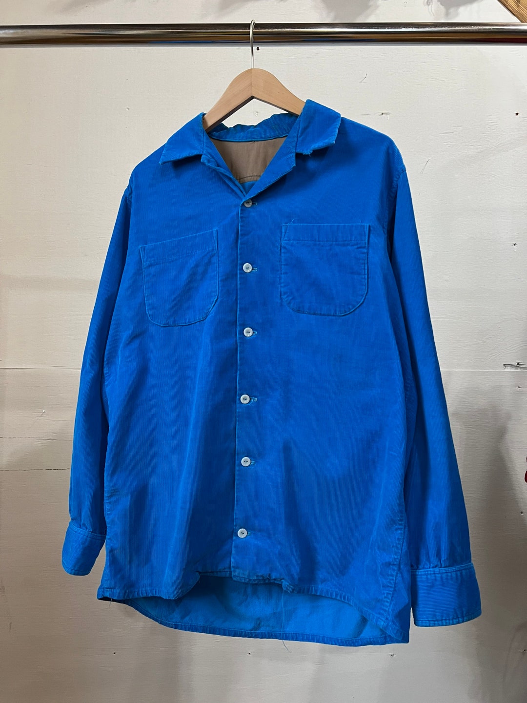 1950's Red Corduroy Shirt - PENNEY'S TOWNCRAFT - All Cotton